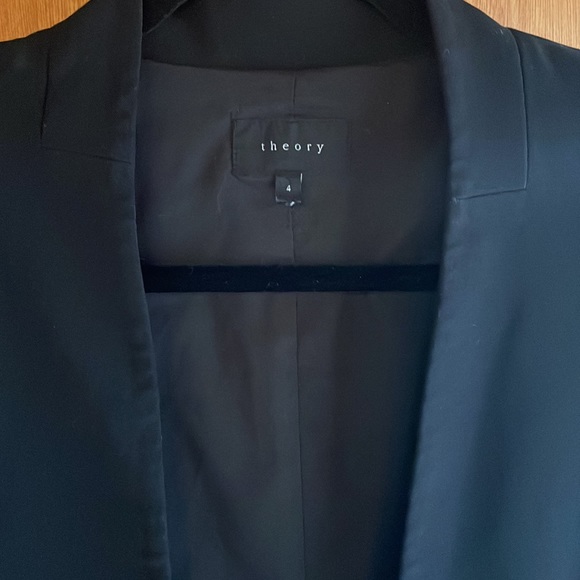 Theory size 4 black blazer - Picture 2 of 5